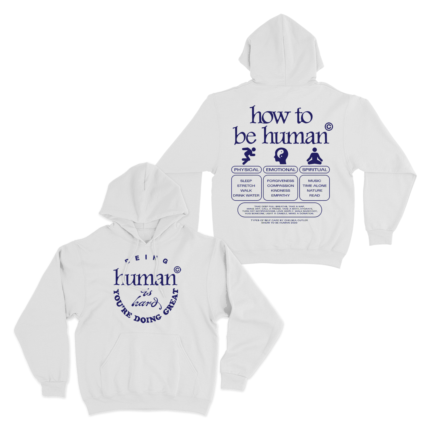 Human Hoodie - White