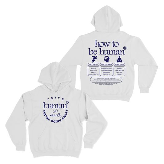 Human Hoodie - White